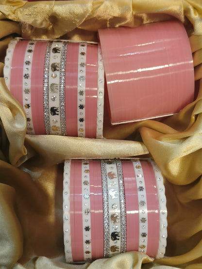 Blush pink short chooda