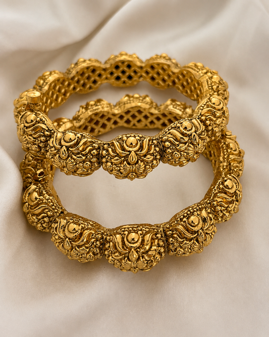 ’Veena’ Gold look openable bangles
