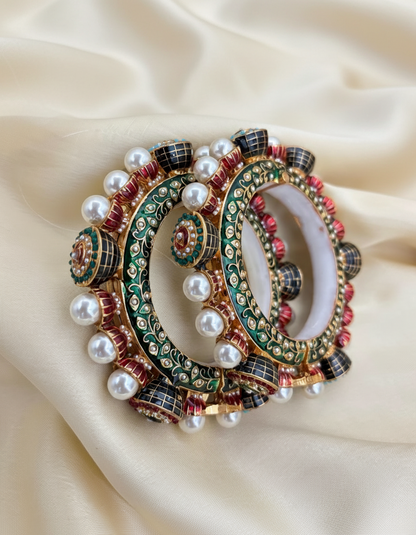 ‘Padmini’ Meenakari jadau bangels