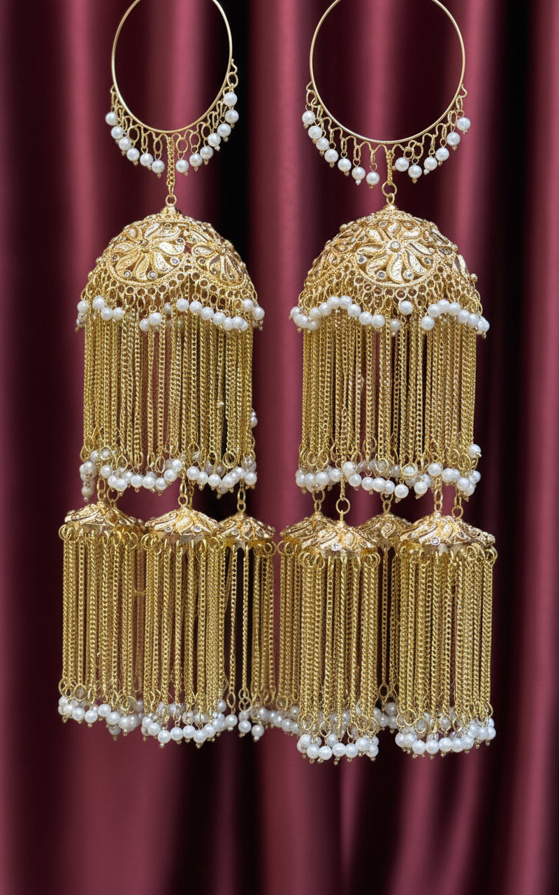 Goldn  kundan & pearl kaleera