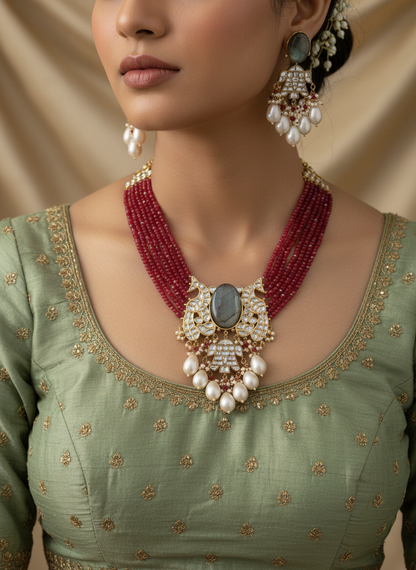 'Abhilasha' kundan necklace