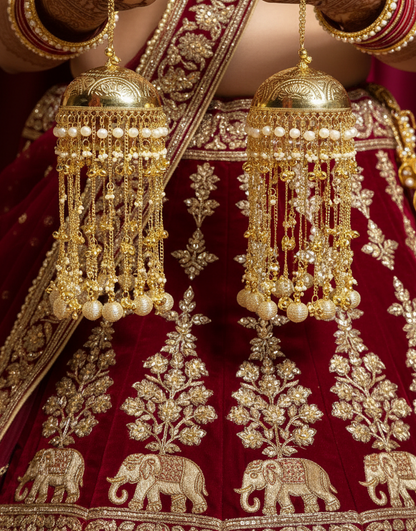 'chhavi' golden balls short kaleera