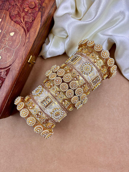 Rajwadi bridal chooda set