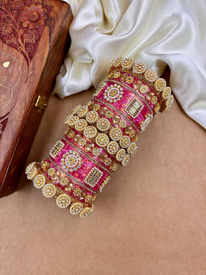 Rajwadi bridal chooda set
