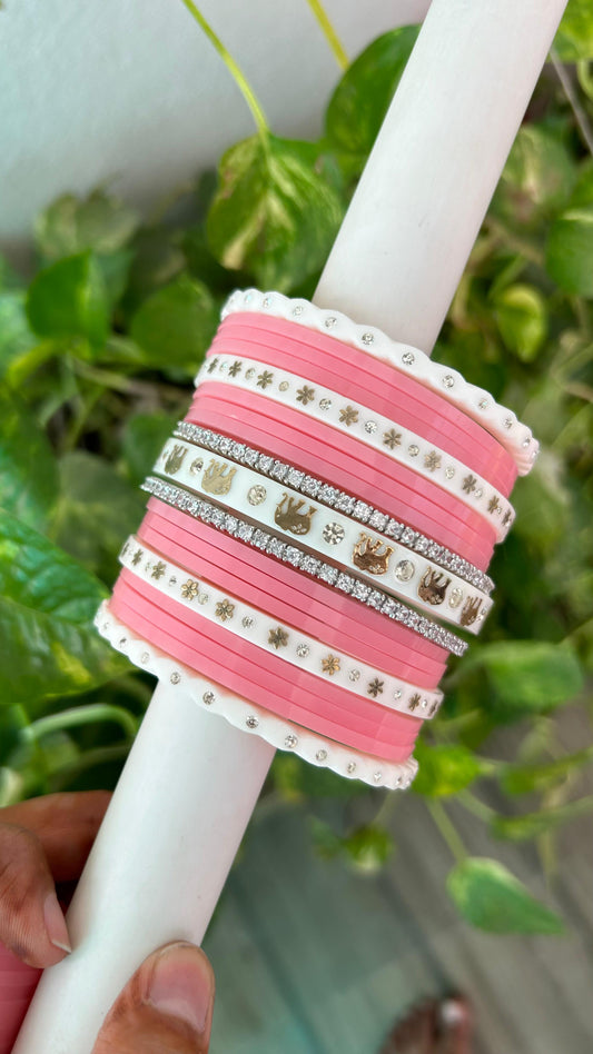 Blush pink short chooda