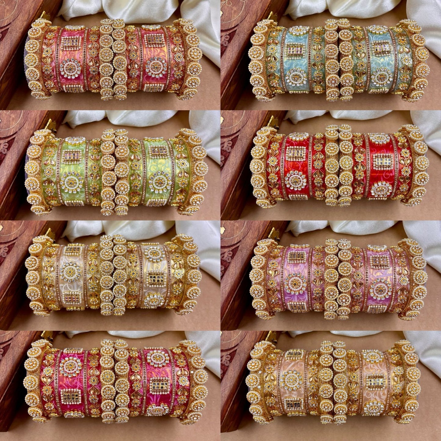 Rajwadi bridal chooda set